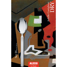 Ensemble de couverts Alessi Dry - 4180S24 - 24 pièces - par Achille Castiglioni