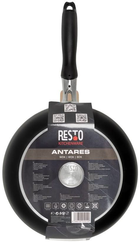 Poêle wok Resto Kitchenware Antares - ø 24 cm - Revêtement antiadhésif standard