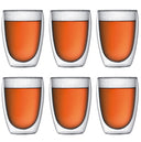 Verre à café et à thé Bodum Pavina à double paroi - Valve brevetée - 350 ml - 6 pièces