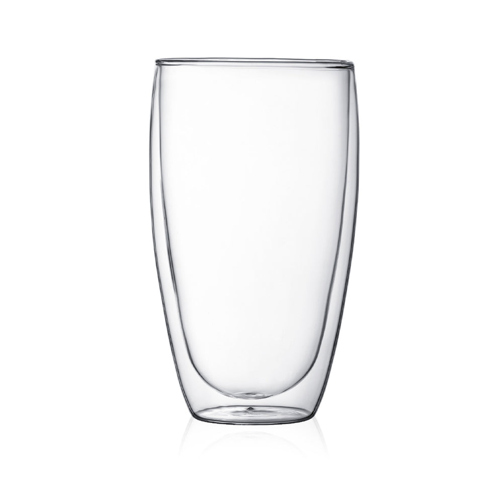 Verre à latte macchiato double paroi Bodum Pavina - Valve brevetée - 450 ml - 2 pièces