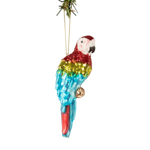 Boule de Noël Nordic Light - Perroquet - en verre - 15 cm - Multicolore
