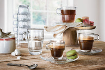 Bormioli Rocco Theeglazen - Koffiekopjes met oor - Stapelbaar - Barshine 250 ml - 6 Stuks