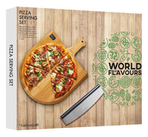 Ensemble à pizza KitchenCraft World of Flavours 2 pièces