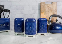 Bocaux de stockage KitchenCraft Lovello Midnight Navy 3 pièces