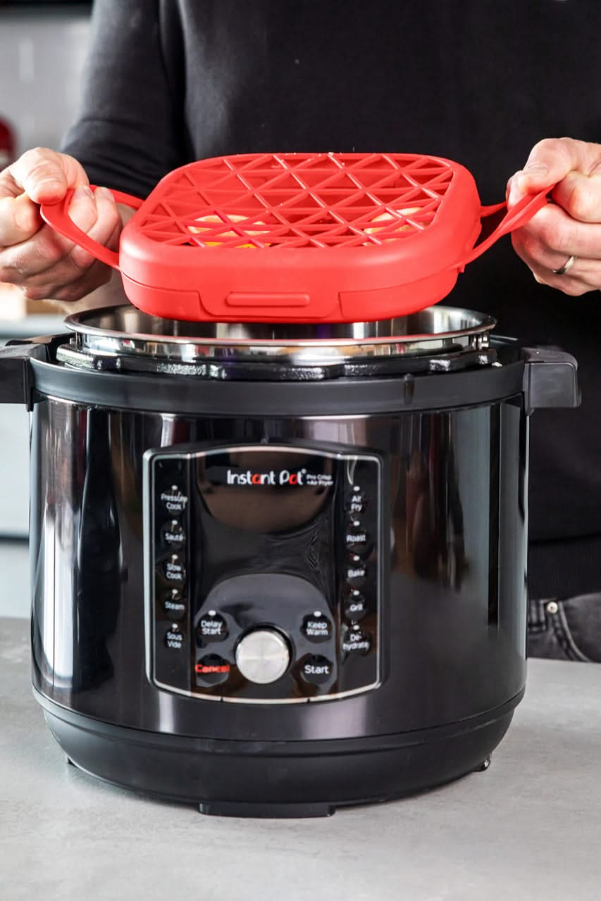 Pince de grill Instant Pot - en silicone - pliable - pour friteuse à air chaud