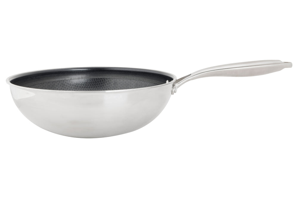 Cookinglife poêle wok HexaCook Ø 28 cm – revêtement antiadhésif céramique – compatible avec toutes les sources de chaleur