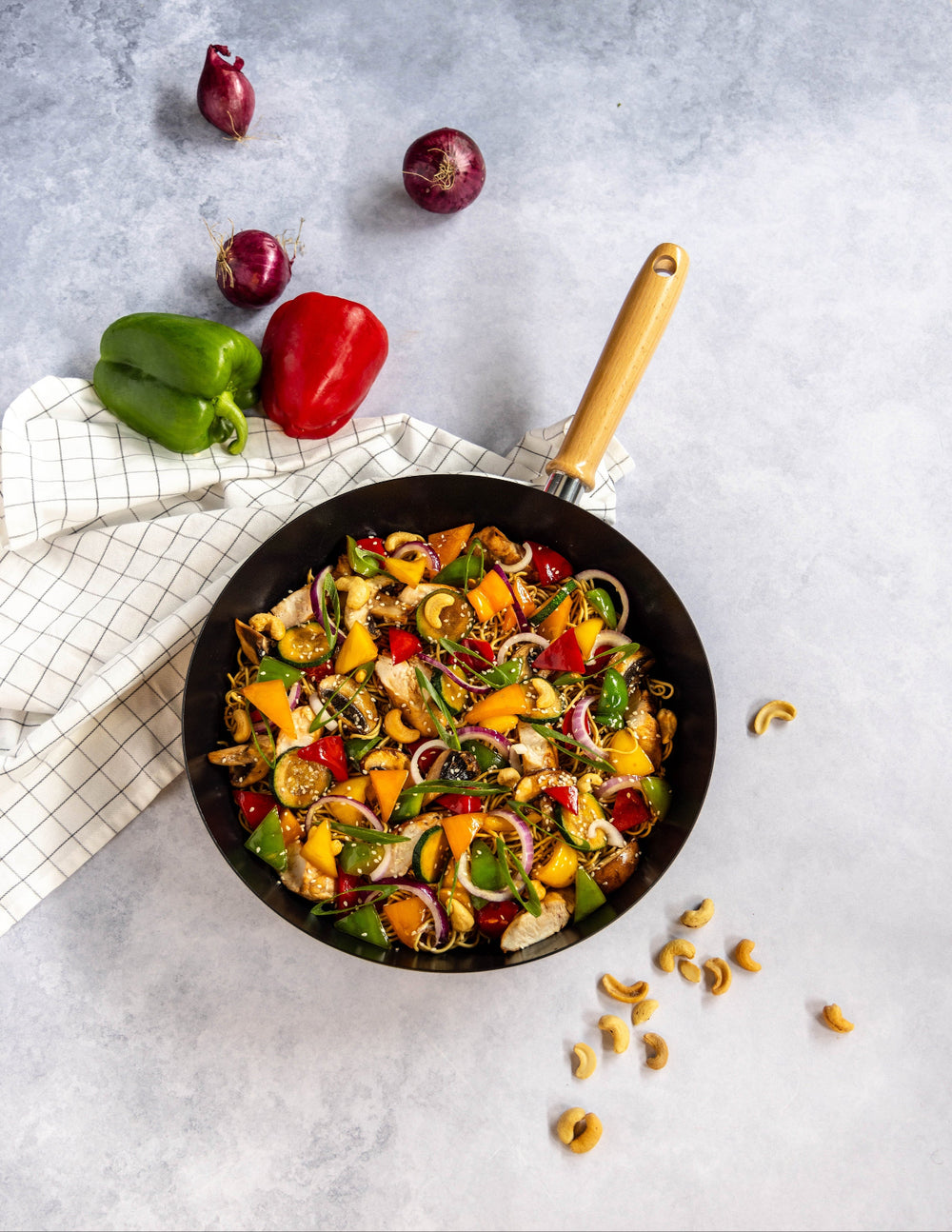 Cookinglife poêle wok Asia Ø 30 cm – revêtement antiadhésif céramique