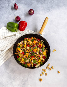 Cookinglife poêle wok Asia Ø 30 cm – revêtement antiadhésif céramique