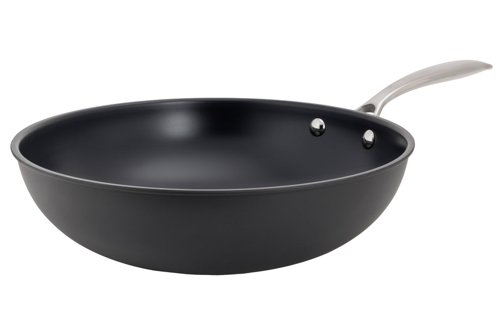 Cookinglife poêle wok Revolt Ø 28 cm – revêtement antiadhésif céramique – compatible avec toutes les sources de chaleur