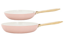 Cookinglife set de poêles Style Rose Ø 24 et 28 cm – compatible avec toutes les sources de chaleur – revêtement antiadhésif céramique 