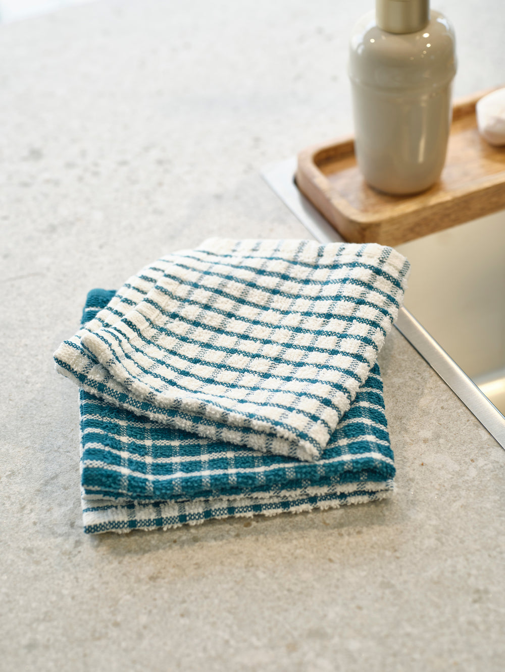 Torchons Cosy & Trendy Stoff Green Heron 30x30 cm - 3 pièces