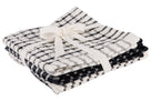 Torchons Cosy & Trendy Stoff Black Chambray 30x30 cm - 3 pièces