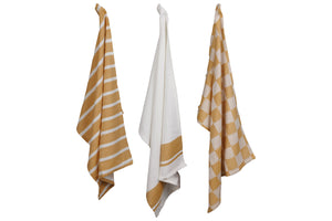 Torchons Cosy & Trendy Stoff Amber Gold 50x70 cm - 3 pièces