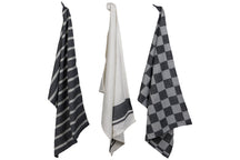 Torchons Cosy & Trendy Stoff Black Chambray 50x70 cm - 3 pièces