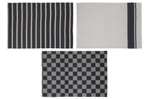Torchons Cosy & Trendy Stoff Black Chambray 50x70 cm - 3 pièces