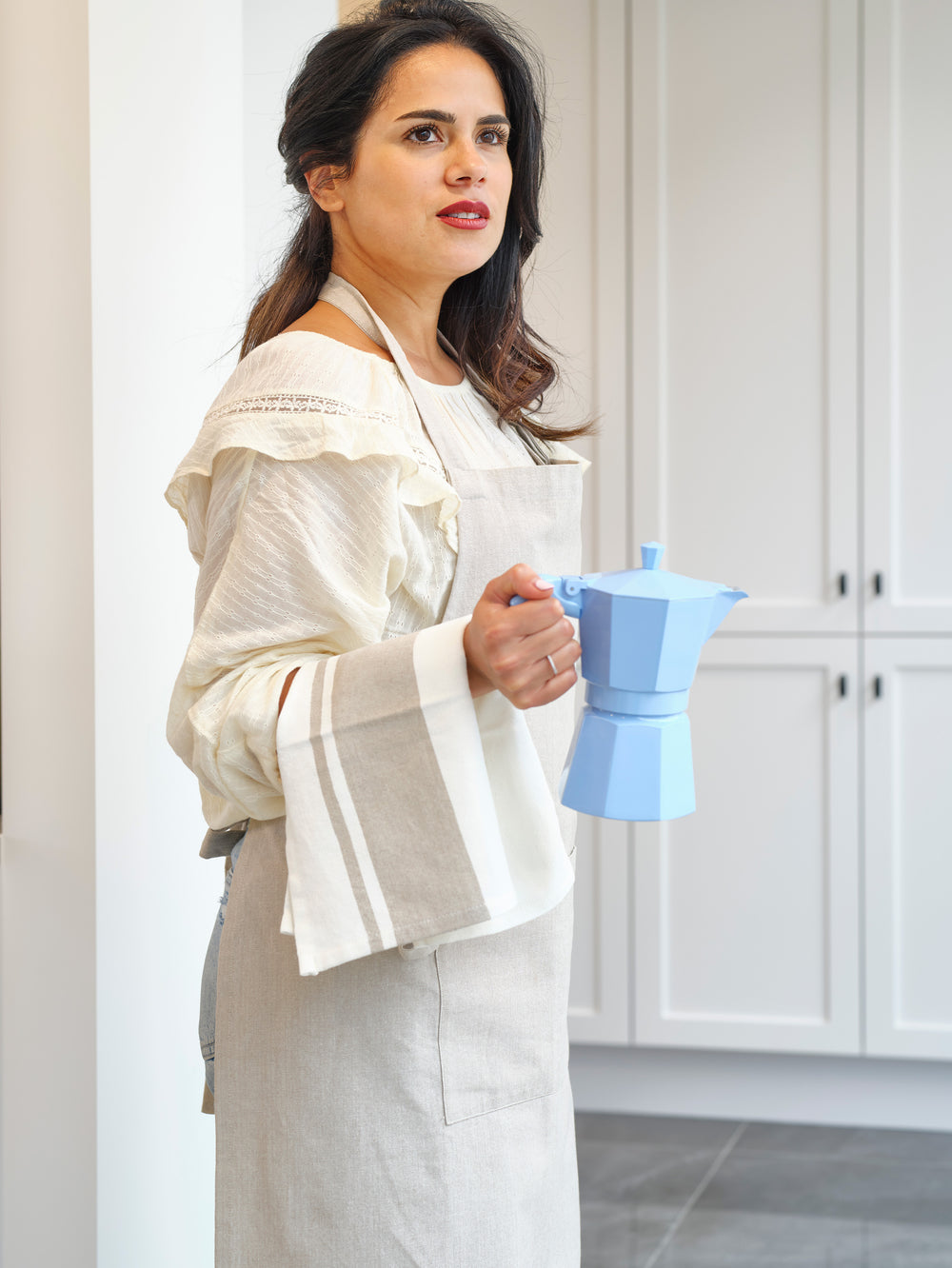 Tablier de cuisine Cosy & Trendy en tissu Sand