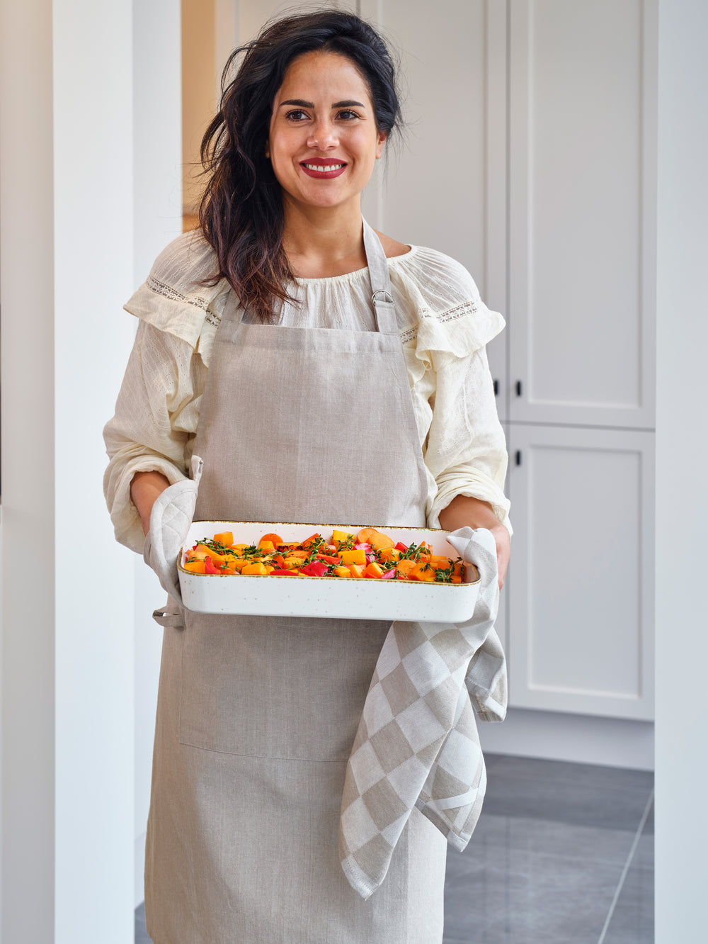 Tablier de cuisine Cosy & Trendy en tissu Sand