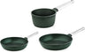 Ensemble de casseroles Westinghouse Performance (Poêle ø 24 et 28 cm + Casserole ø 18 cm) - Vert - Induction et toutes autres sources de chaleur