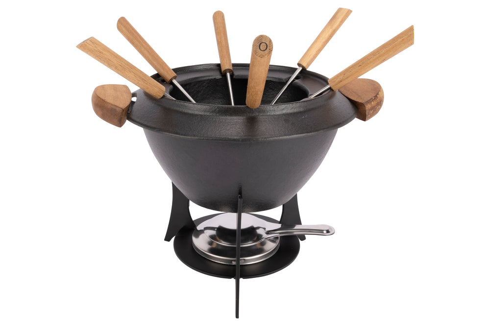Ensemble de fondue Cookinglife - Fondue en fonte - Moritz - ø 23 cm - 6 personnes