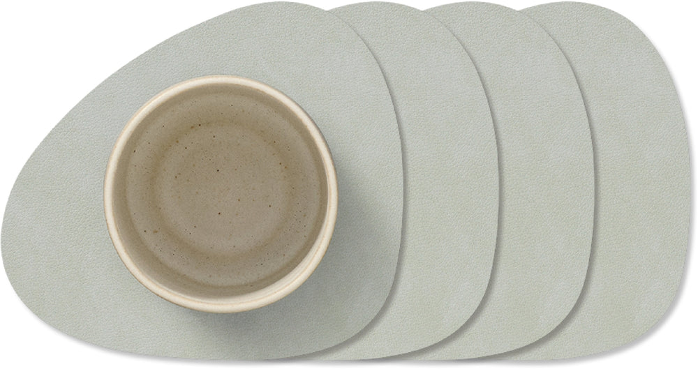 Dessous de Verre LIND DNA Nupo - Cuir - Métallique - 13 x 11 cm - 4 pièces
