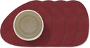 Dessous de Verre LIND DNA Nupo - Cuir - Rouge - 13 x 11 cm - 4 pièces
