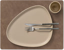 Sets de table LIND DNA Nupo - Cuir - Marron / Sable - réversible - 45 x 35 cm - 2 Pièces