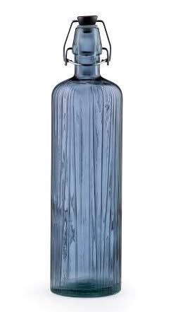 Bouteille à bretelles / Bouteille Weck Kusintha Bleu 1,2 litre