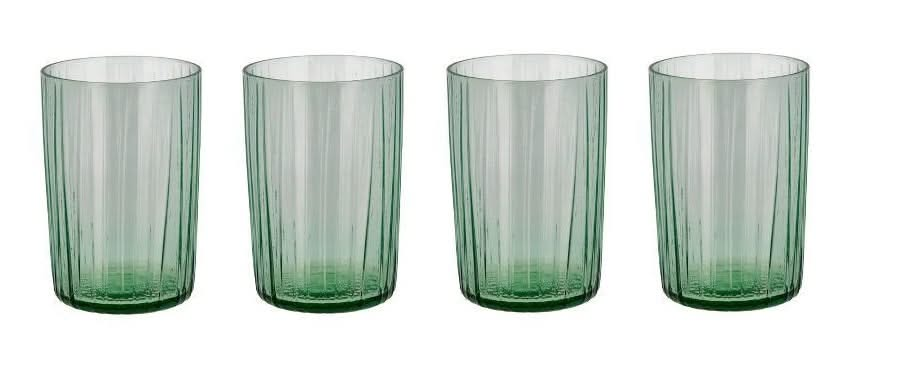 Verre à eau Bitz Kusintha vert 280 ml - 4 pièces