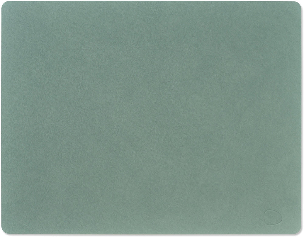 Sets de table LIND DNA Nupo - Cuir - Vert pastel - 45 x 35 cm - 2 pièces