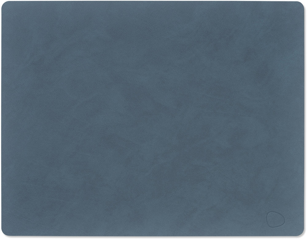 Sets de table LIND DNA Nupo - Cuir - Bleu Foncé - 45 x 35 cm - 2 Pièces
