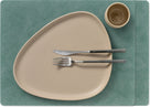 Sets de table LIND DNA Hippo - Cuir - Vert pastel - 45 x 35 cm - 2 pièces