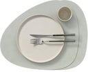 Sets de table LIND DNA Nupo - Cuir - Métallique - Courbé - 44 x 37 cm - 2 Pièces