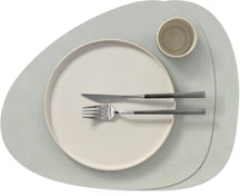 Sets de table LIND DNA Nupo - Cuir - Métallique - Courbé - 44 x 37 cm - 2 Pièces