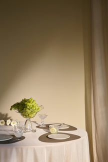 Sets de table LIND DNA Nupo - Cuir - Gris Flint - Courbé - 44 x 37 cm - 2 Pièces