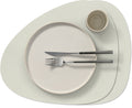 Sets de table LIND DNA Nupo - Cuir - Lin - Courbé - 44 x 37 cm - 2 pièces