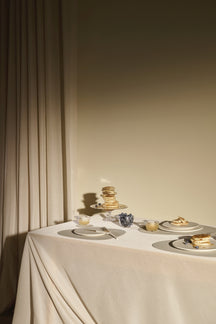 Sets de table LIND DNA Nupo - Cuir - Lin - Courbé - 44 x 37 cm - 2 pièces