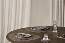 Sets de table LIND DNA Nupo - Cuir - Truffe - Courbé - 44 x 37 cm - 2 Pièces