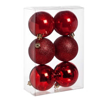 Boules de Noël Cosy @Home Rouge ø 8 cm - 6 pièces