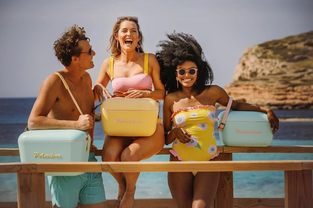 Polarbox Glacière avec bandoulière - Marine Mustard - 12 Litres