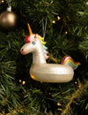 Boule de Noël Nordic Light Licorne Bouée 16 cm