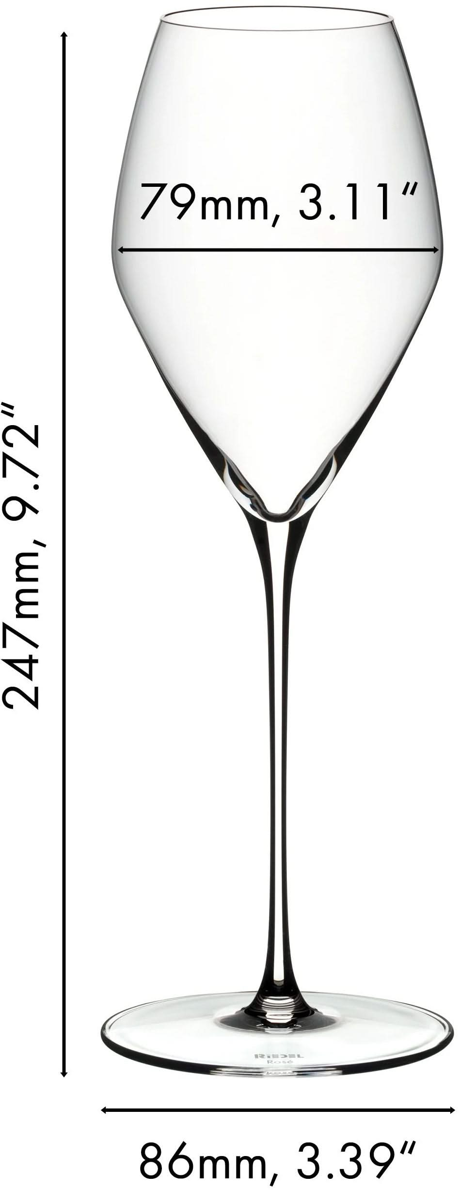 Verres à vin Riedel Rose Veloce - 2 pièces