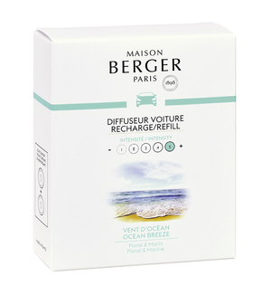 Set de recharges Maison Berger - autoparfum - Brise océane - 30 ml - 2 pièces