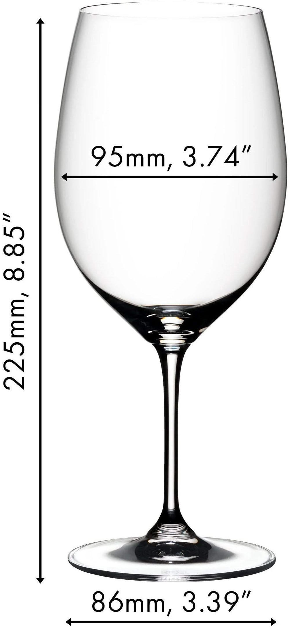 Verres à vin rouge Riedel Vinum - Cabernet / Merlot - 4 pièces