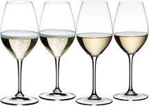 Verres à champagne Riedel / Verres à vin blanc Wine Friendly - 4 pièces