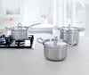 Casserole BK Q-Linair Master en acier inoxydable - ø 18 cm / 2,5 litres