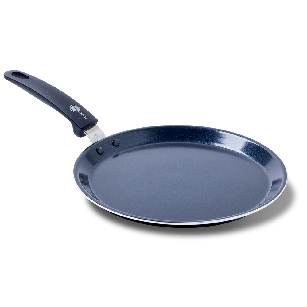 Poêle à crêpes GreenPan Essentials - Noir - ø 28 cm - Revêtement antiadhésif en céramique