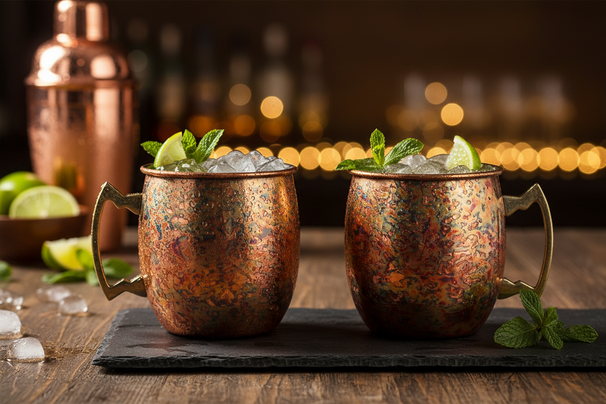 Verres à cocktail Moscow Mule - Cozy & Trendy - 450 ml - Cuivre antique - 2 pièces
