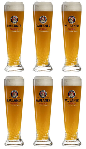 Ensemble de verres a bière Paulaner - Weizen - en verre - 500 ml - 6 pièces