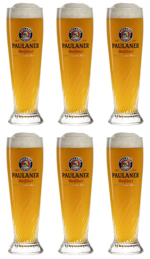 Ensemble de verres a bière Paulaner - Verres a bière - Weizen - 30 cl - 6 pièces