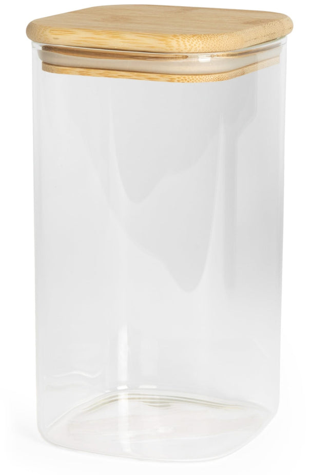 Pot de Conservation Sareva - Verre / Bambou - 1,35 litres